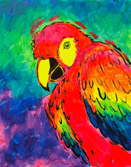 Neon Parrot